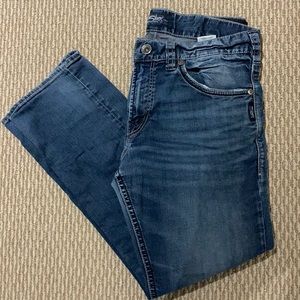 men’s silver jeans